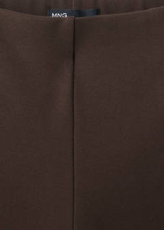 Fine-knit straight-fit trousers — Brown 10