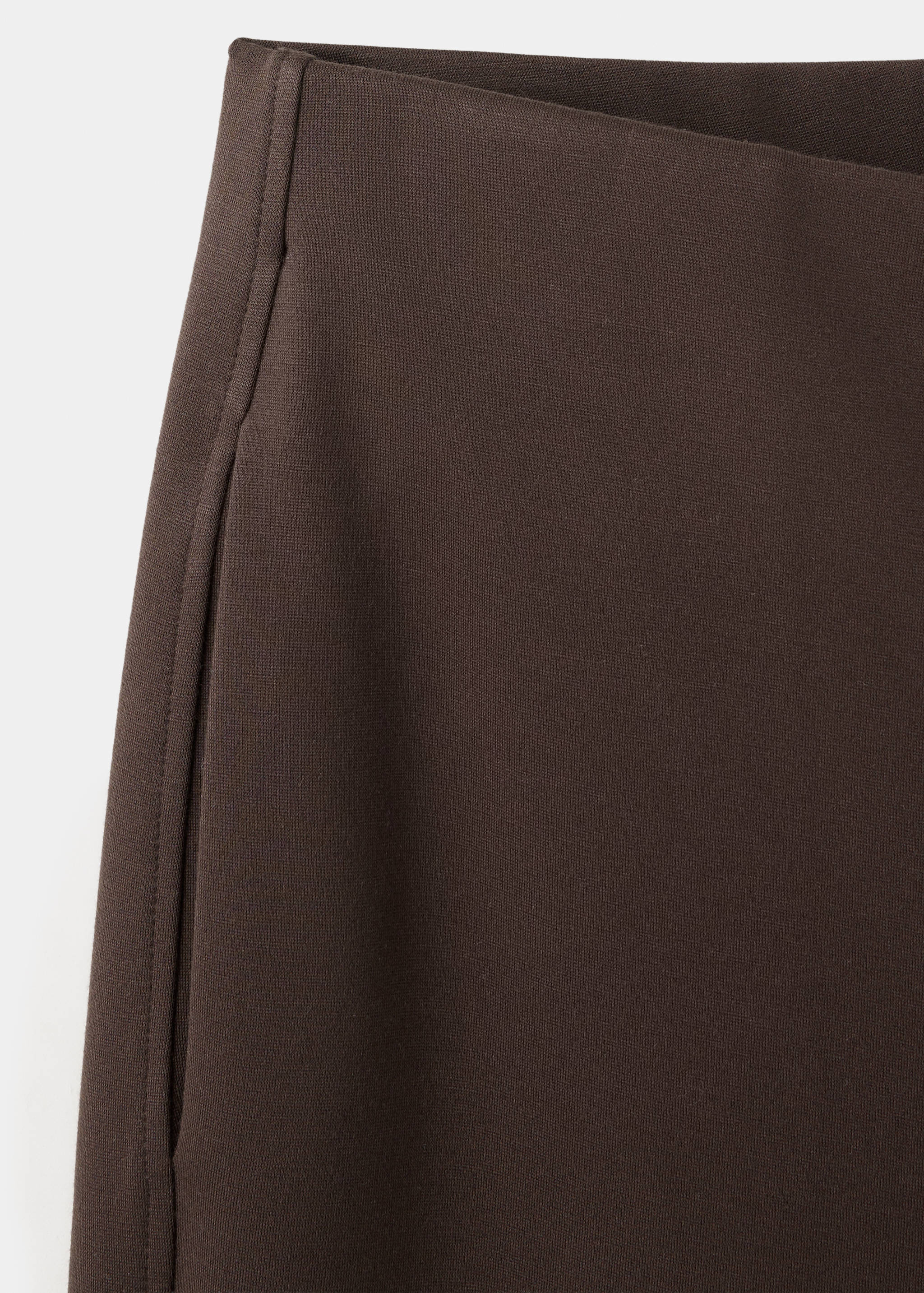 Fine-knit straight-fit trousers - Details of the article 0