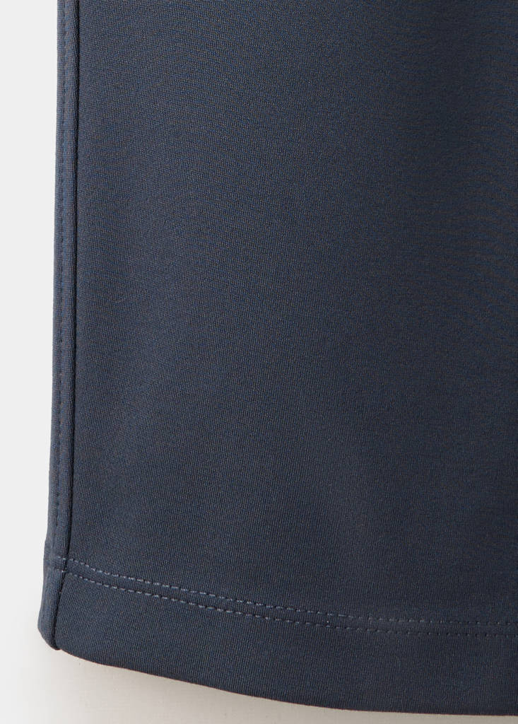 Fine-knit straight-fit trousers — Blue