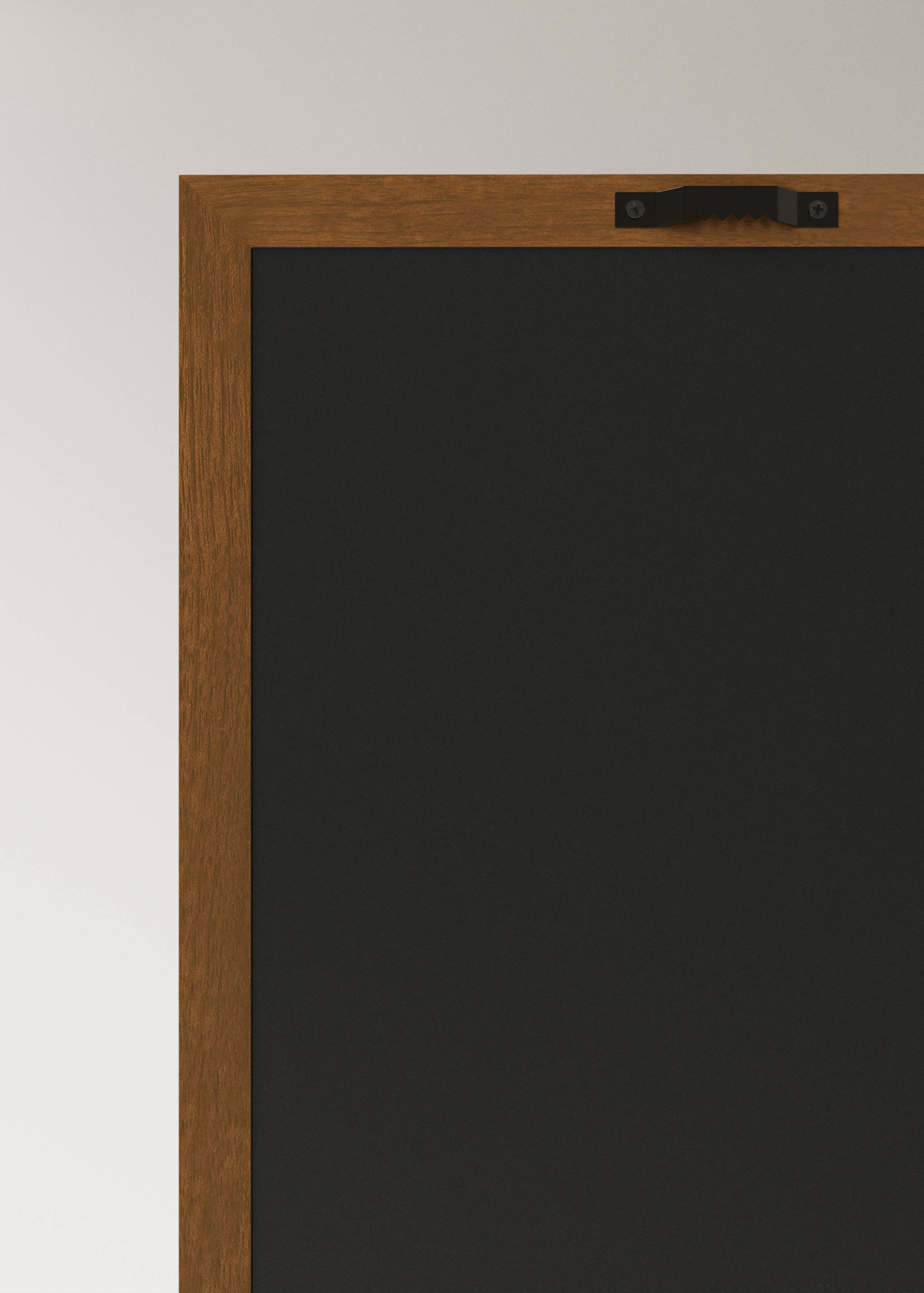 Large rectangular wooden wall mirror - Details of the article 2