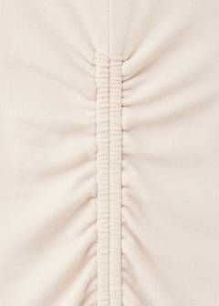 Fine-knit ruched dress — Sand 5