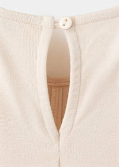 Fine-knit ruched dress — Sand 6