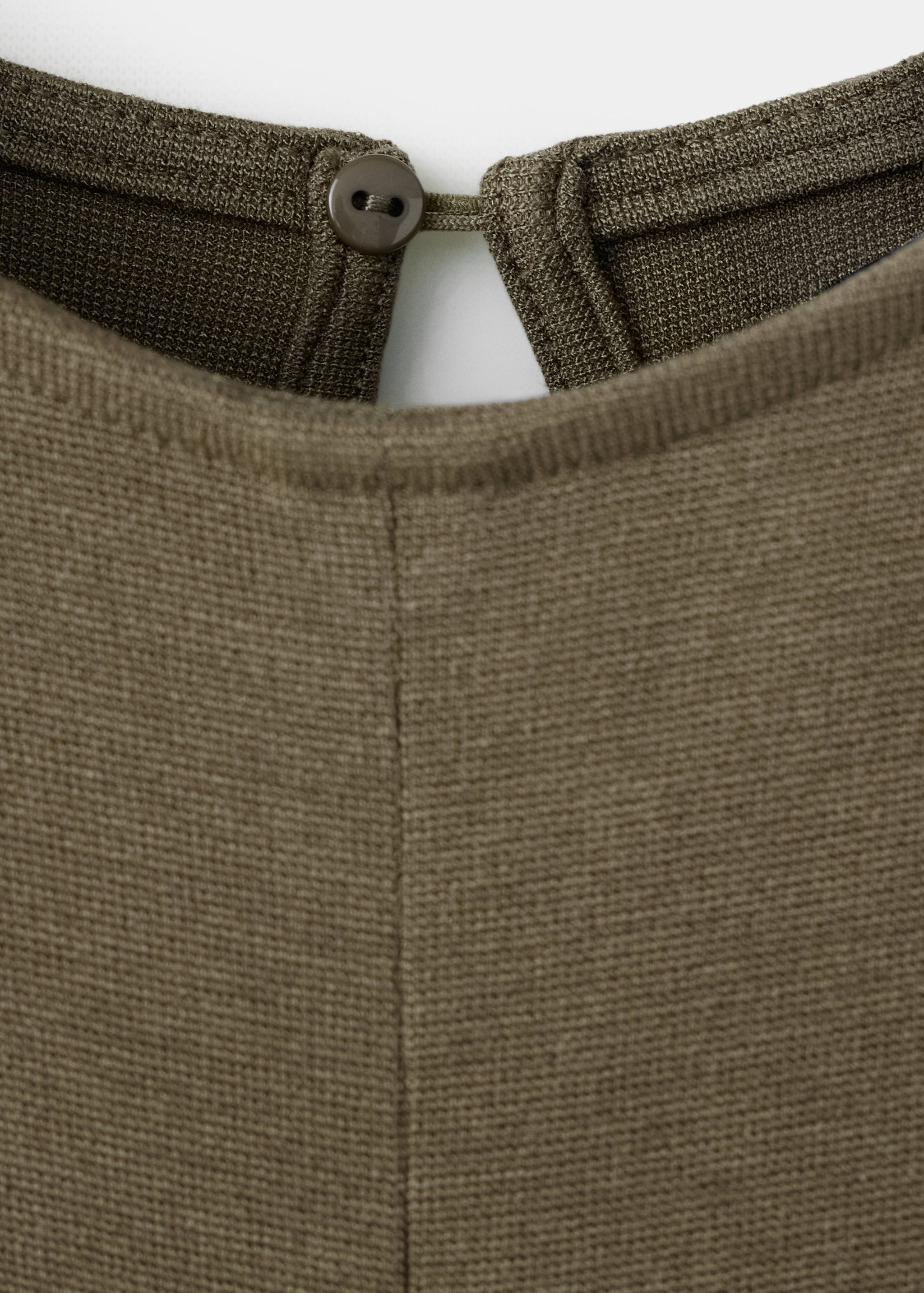 Fluid knit dress with gathered detail - Details of the article 0