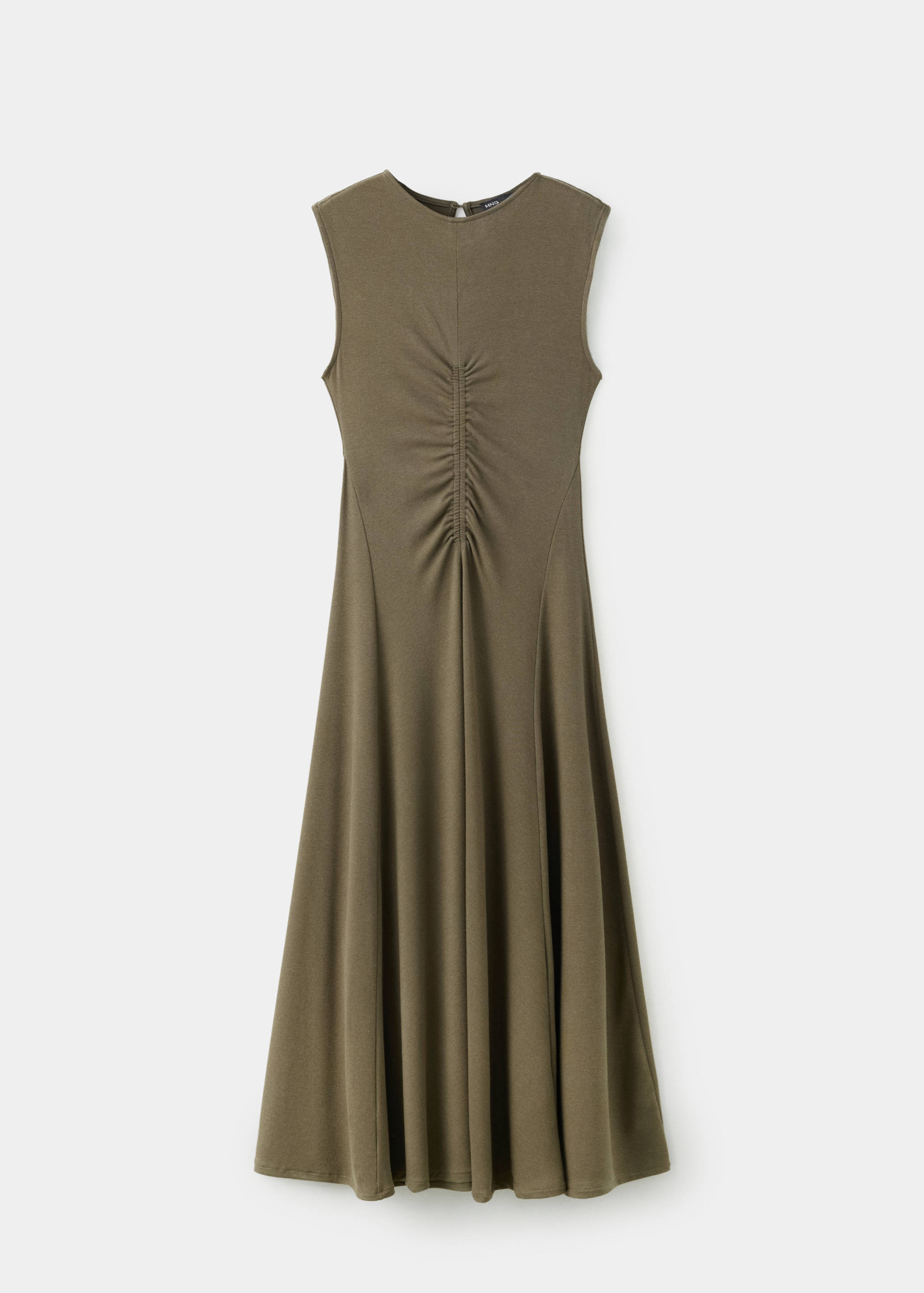 Fluid knit dress with gathered detail - Article without model