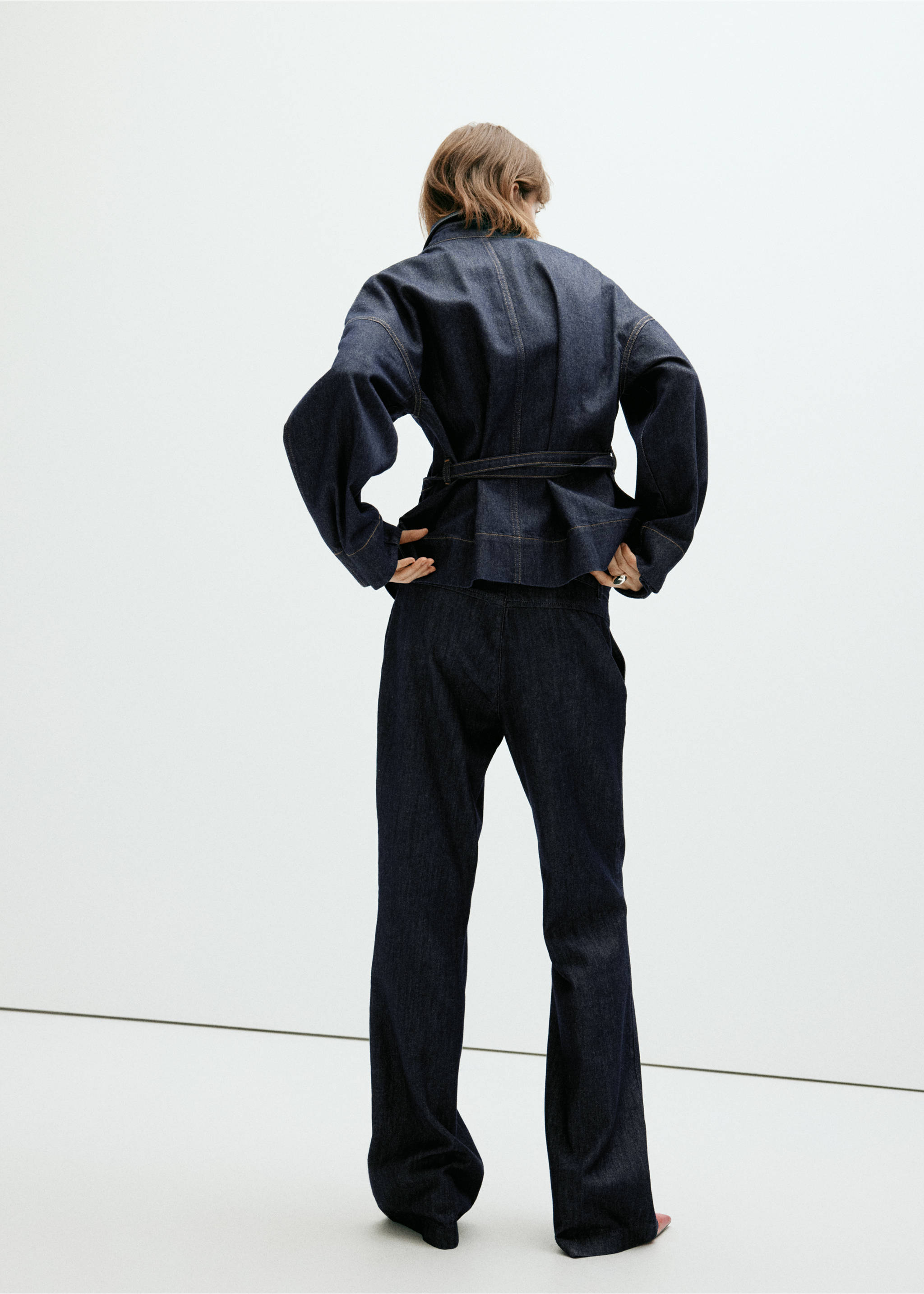 Mid-rise denim jeans - Reverse of the article, Open Blue. Ref: 37074079-00.