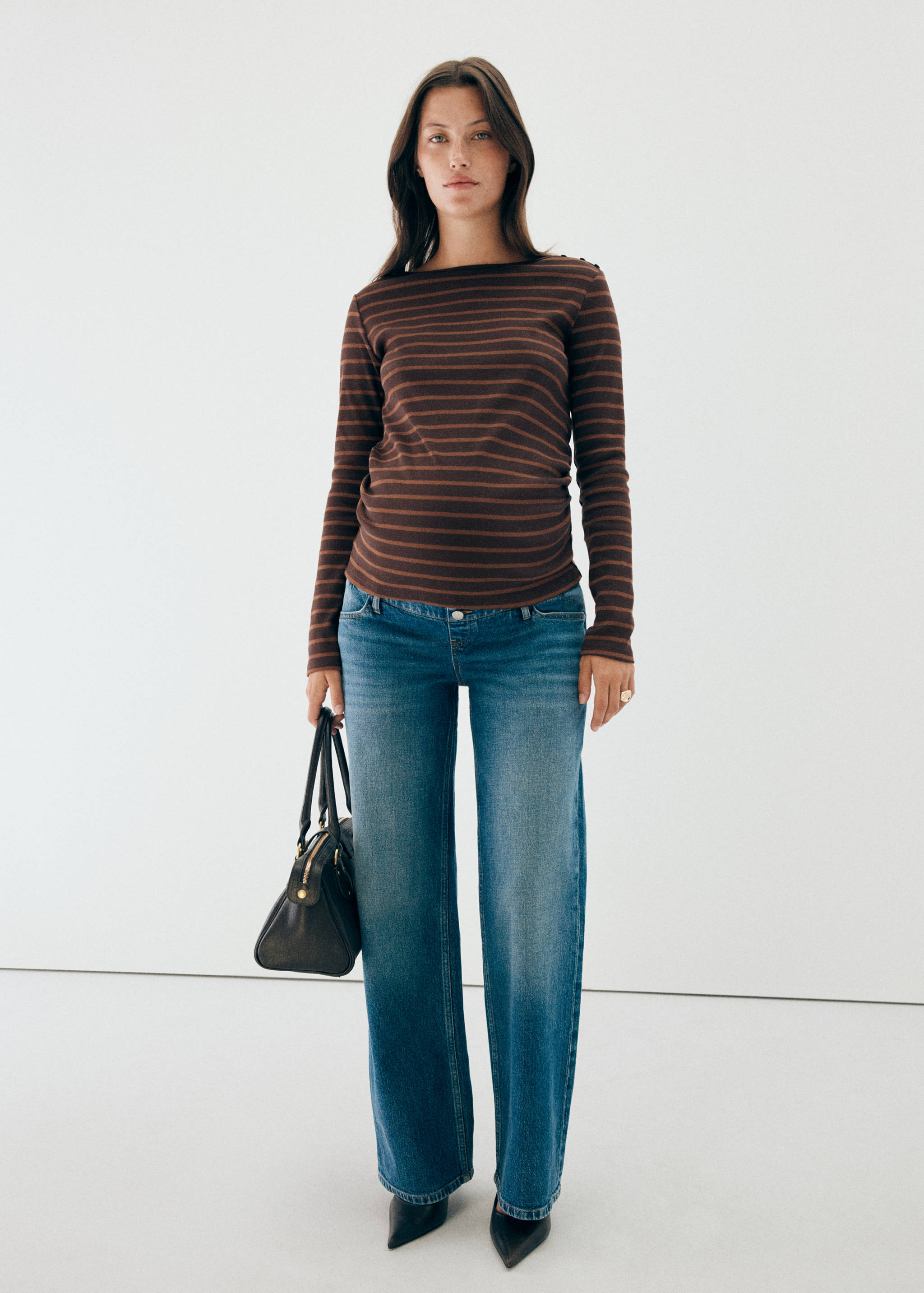 Striped boat-neck t-shirt - General plane
