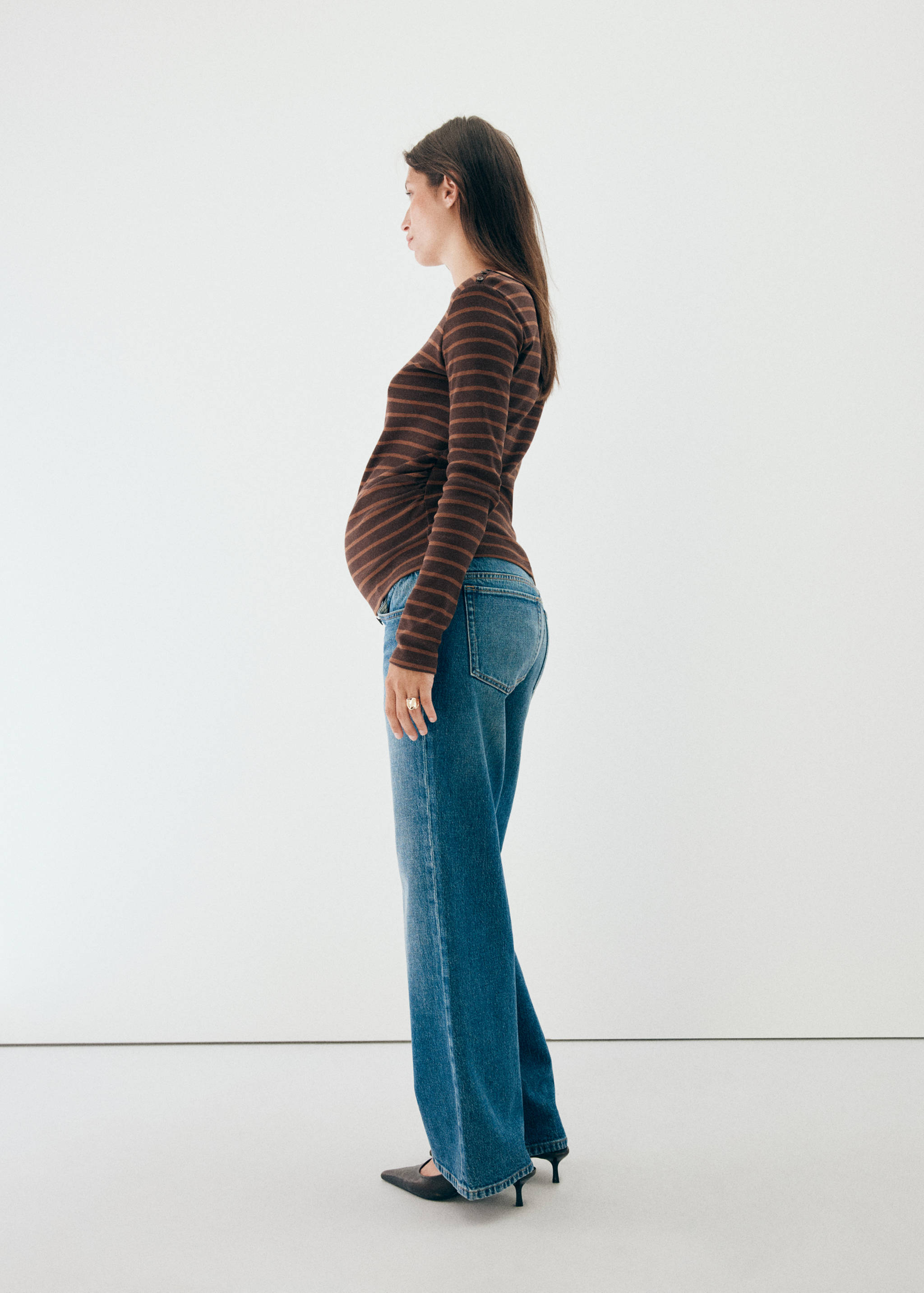 Striped boat-neck t-shirt - Reverse of the article