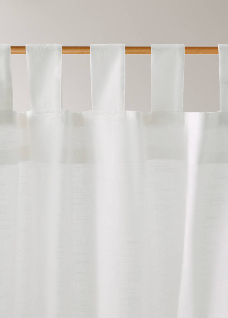 Medium-opacity cotton curtain — Off White