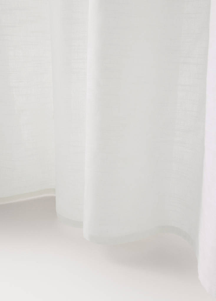 Medium-opacity cotton curtain — Off White