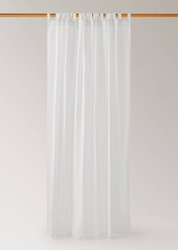 Medium-opacity cotton curtain — Off White