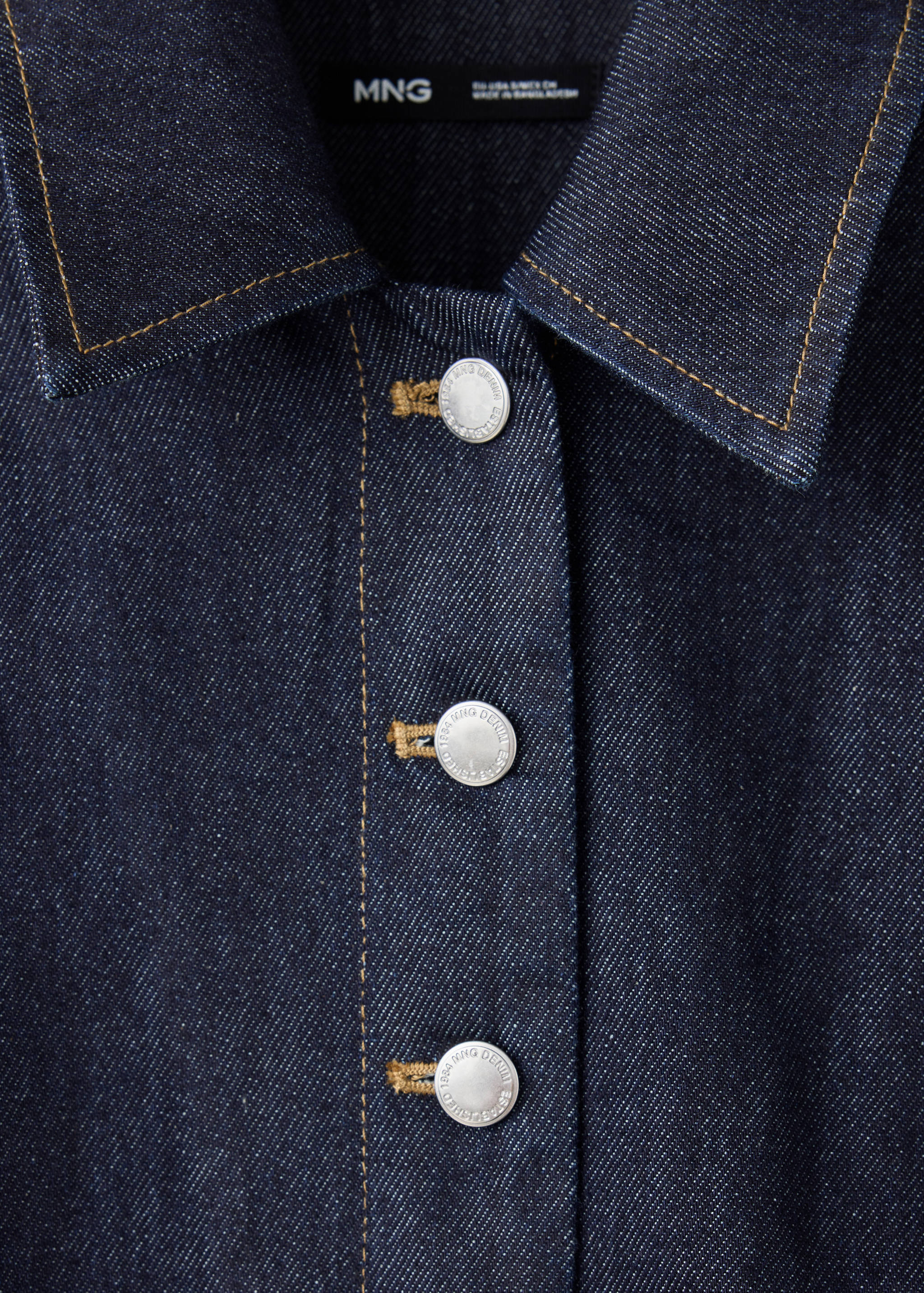 Short-sleeved denim jumpsuit - Details of the article 8