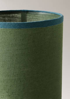 Ceramic base lamp with contrasting shade — Green 2