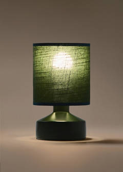 Ceramic base lamp with contrasting shade — Green 4
