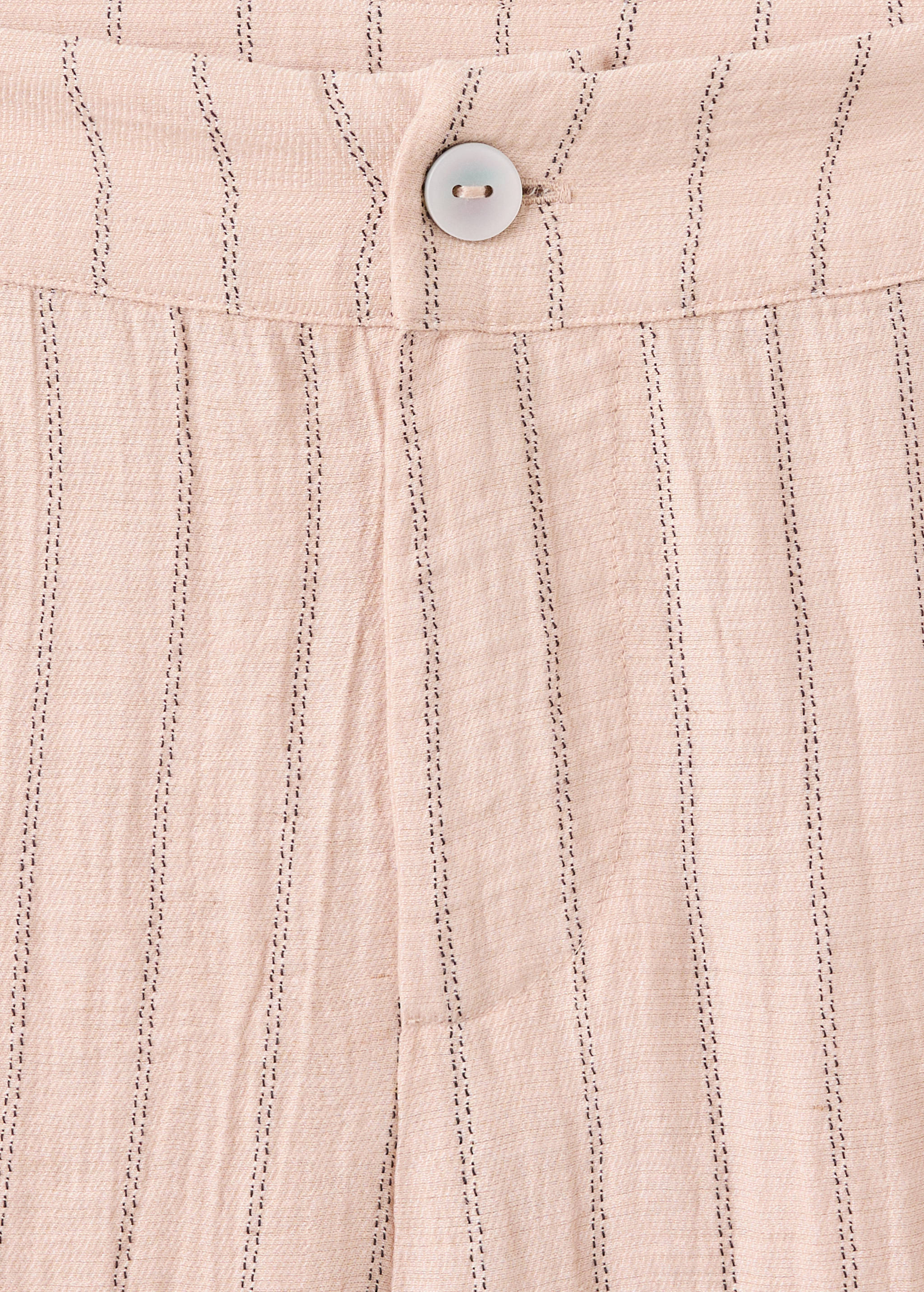 Low-rise textured striped trousers - Details of the article 8