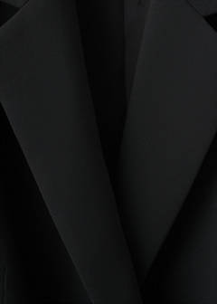 Double-breasted belted suit blazer — Black 6