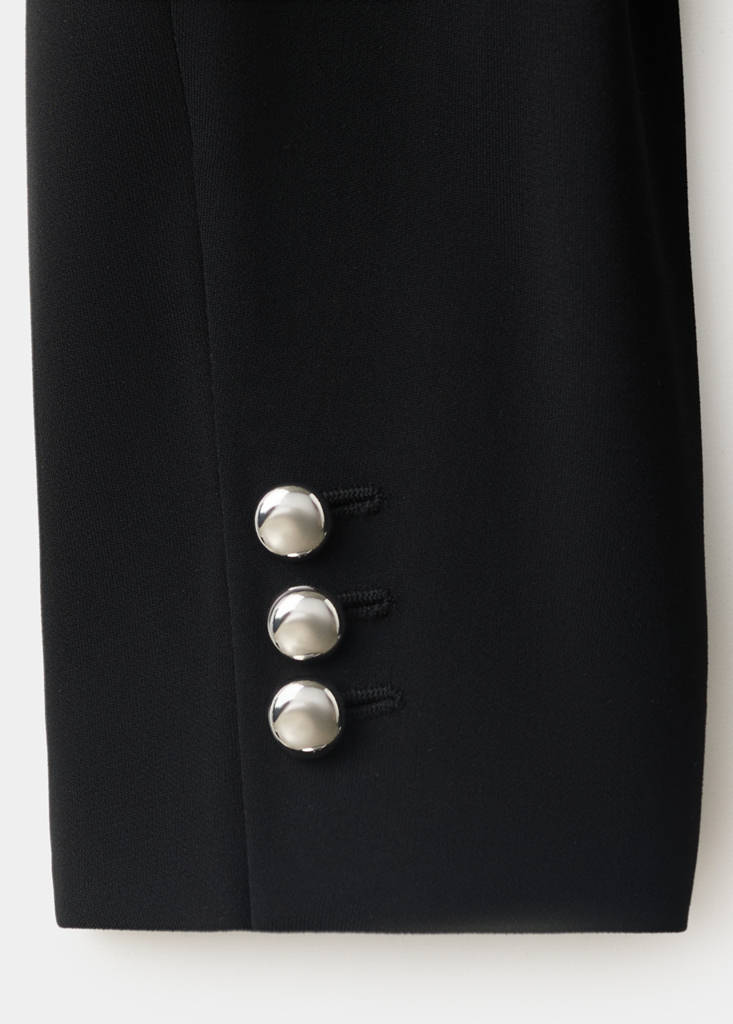 Double-breasted belted suit blazer - thumbnail 7