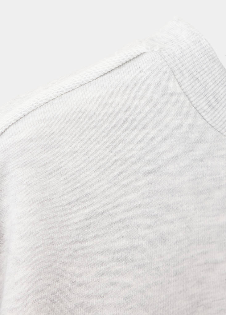Sweatshirt with printed text — Light Heather Grey