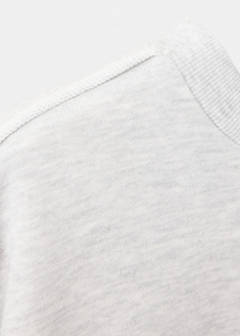 Sweatshirt with printed text — Light Heather Grey 6