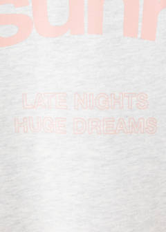 Sweatshirt with printed text — Light Heather Grey 7