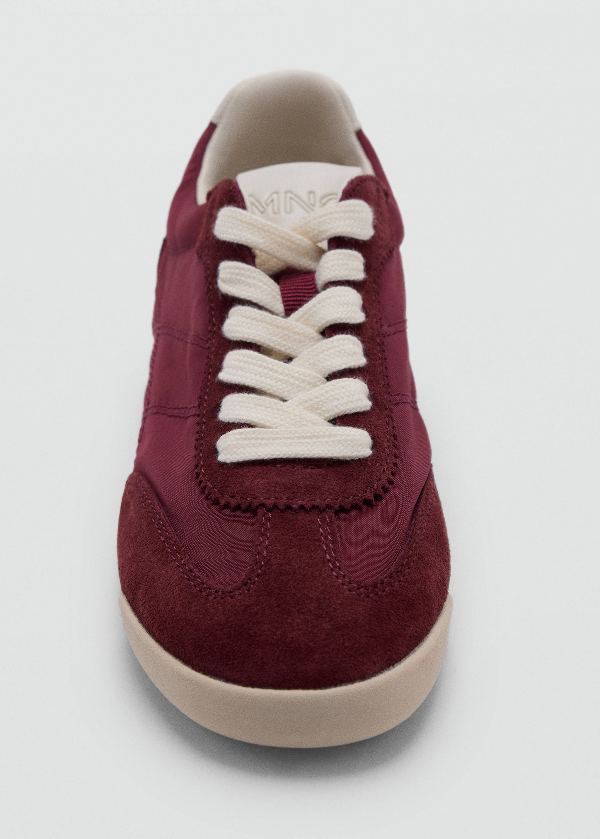 Contrast leather trainers - Details of the article 2