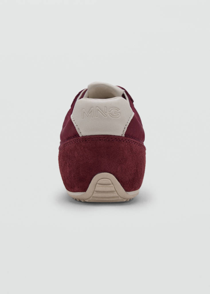 Contrast leather trainers - thumbnail 5
