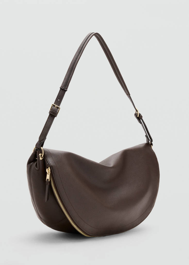 Oval shoulder bag — Chocolate