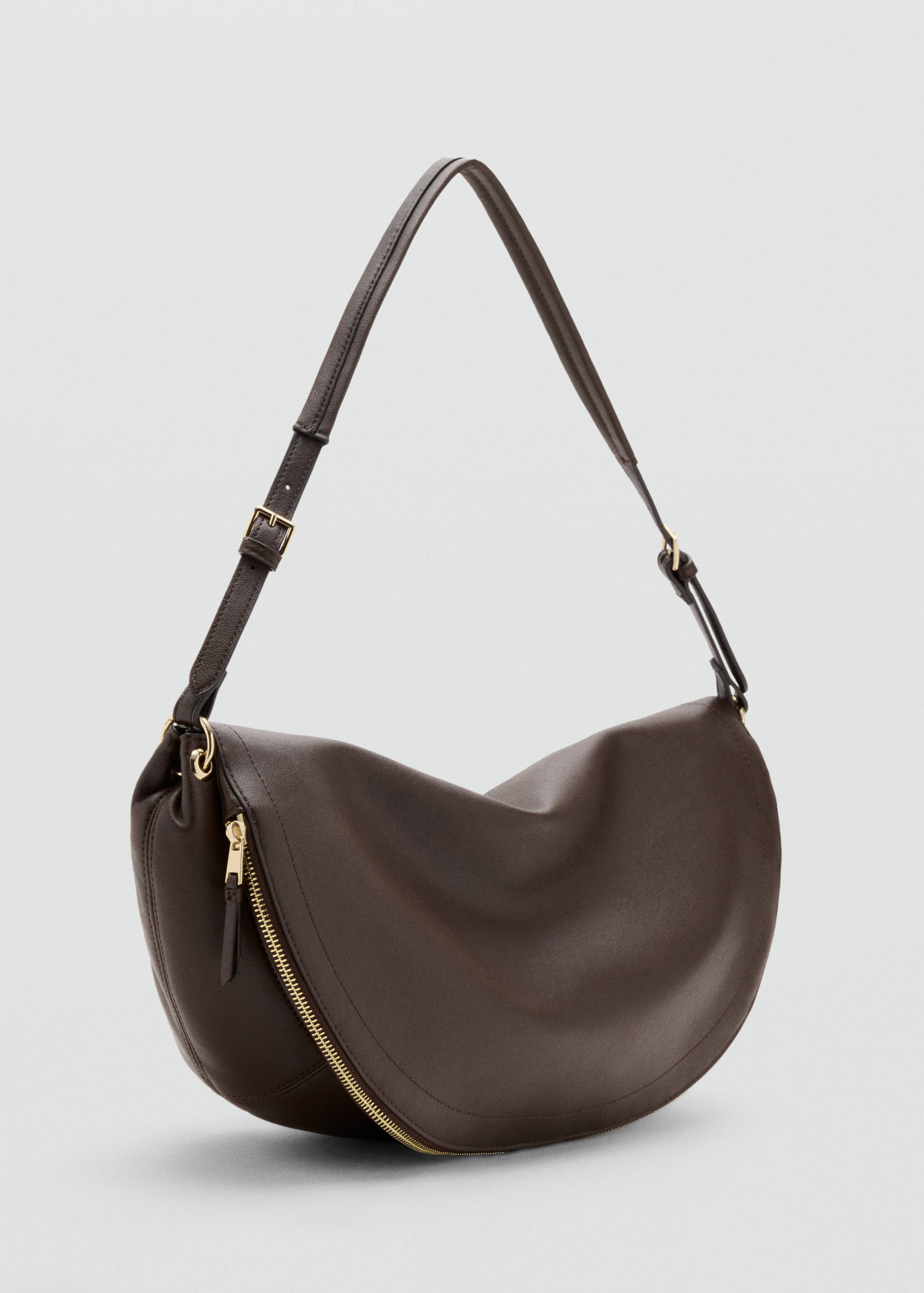 Oval shoulder bag - Medium plane
