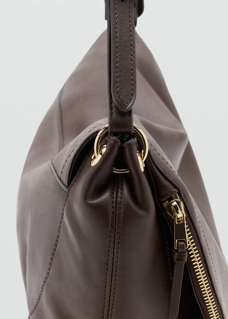 Oval shoulder bag — Chocolate