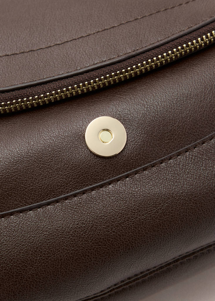 Oval shoulder bag — Chocolate