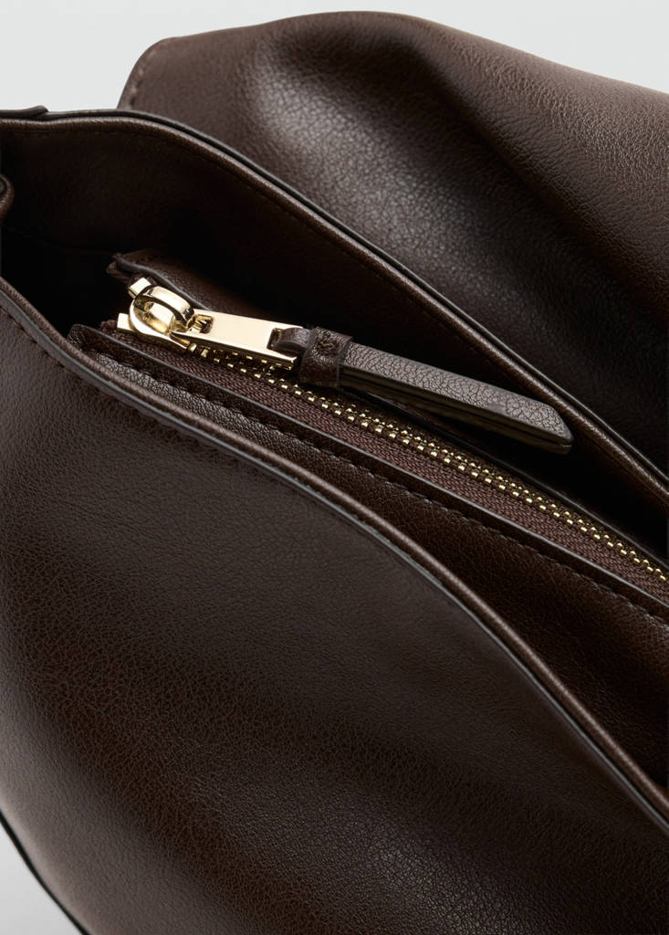 Oval shoulder bag — Chocolate