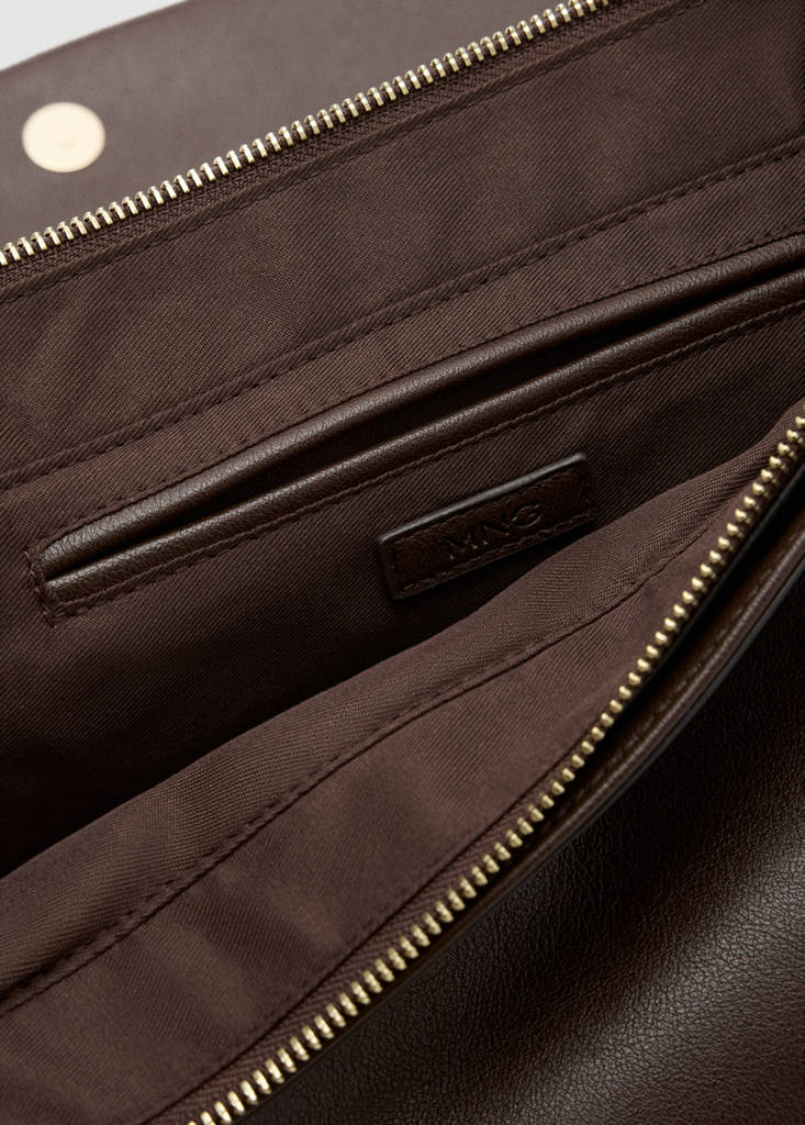 Oval shoulder bag — Chocolate