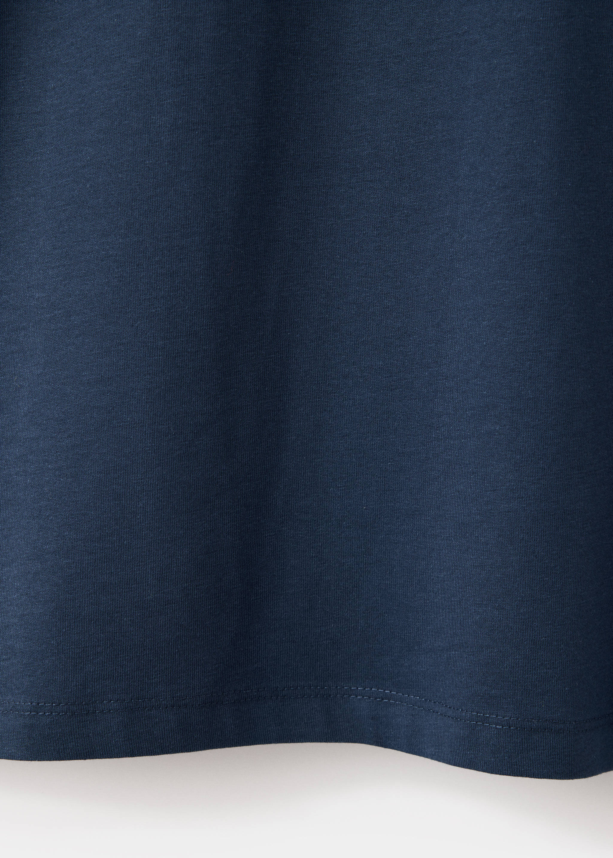 Cotton T-shirt with stitching details - Details of the article 0