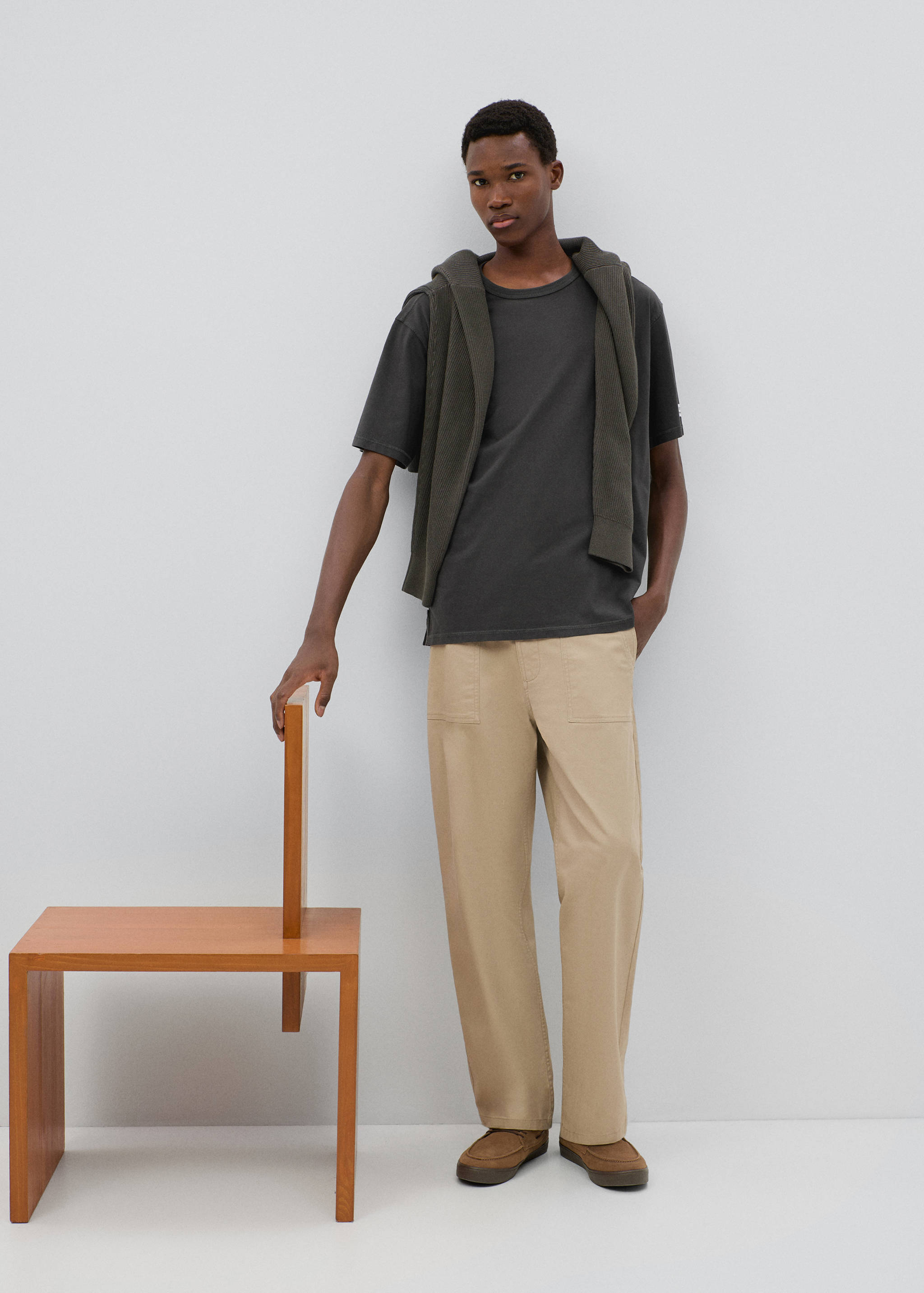 Short-sleeved cotton t-shirt - General plane