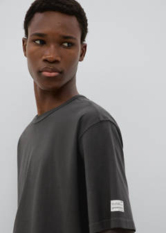 Short-sleeved cotton t-shirt — Charcoal 3