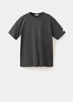 Short-sleeved cotton t-shirt — Charcoal 6
