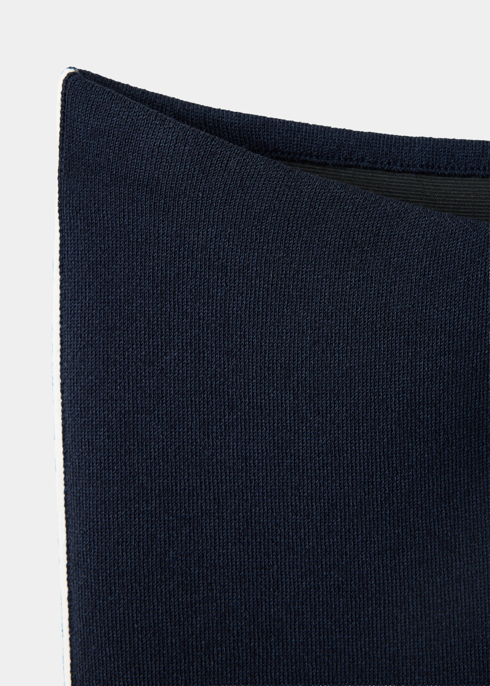 Contrast-stripe knit capri pants - Details of the article 0