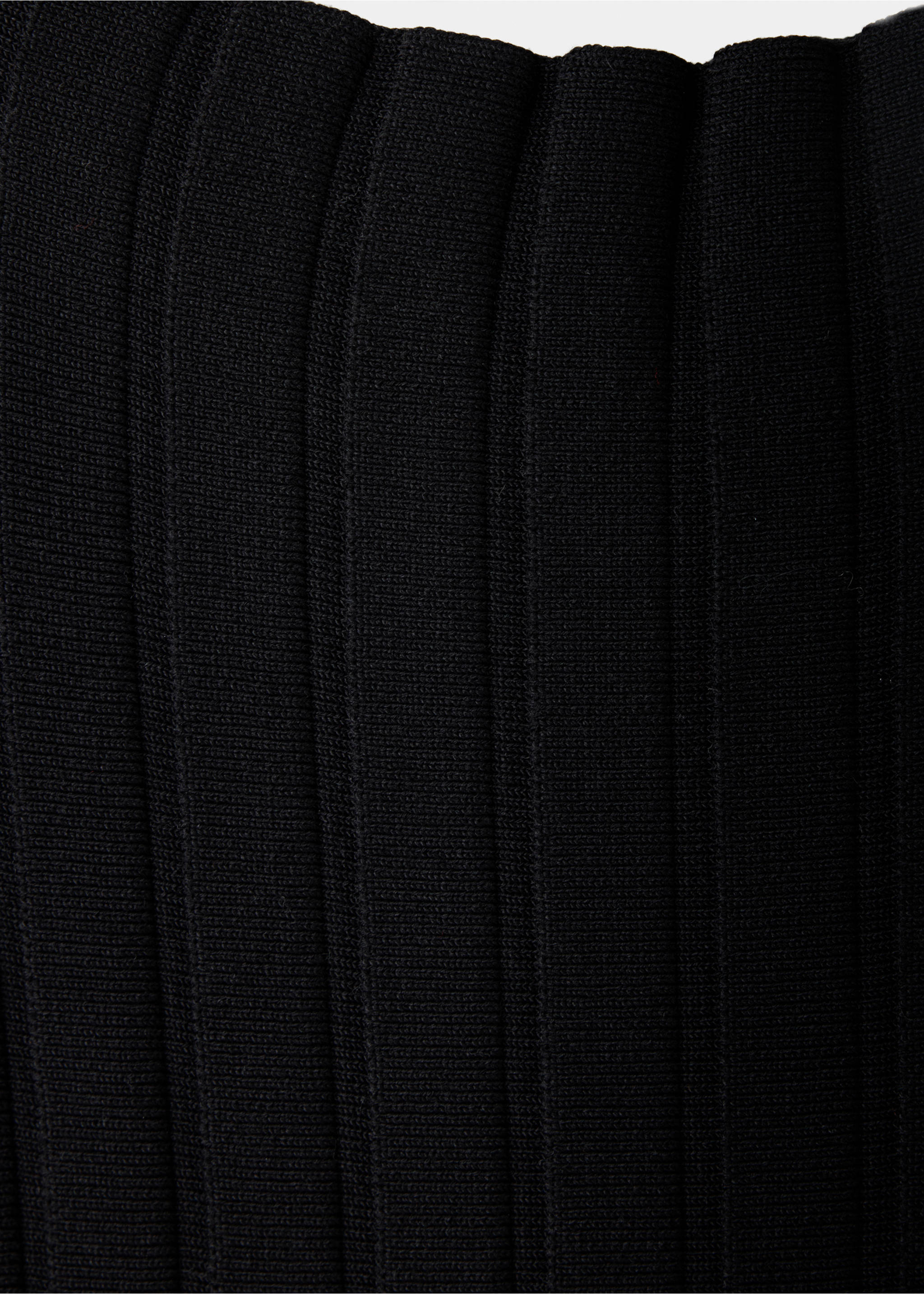 Ribbed knit dress - Details of the article 8, Black. Ref: 37074106-00.