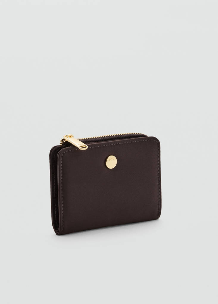 Small nylon wallet — Chocolate