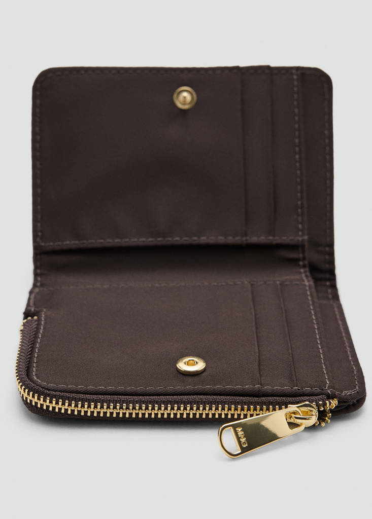 Small nylon wallet — Chocolate