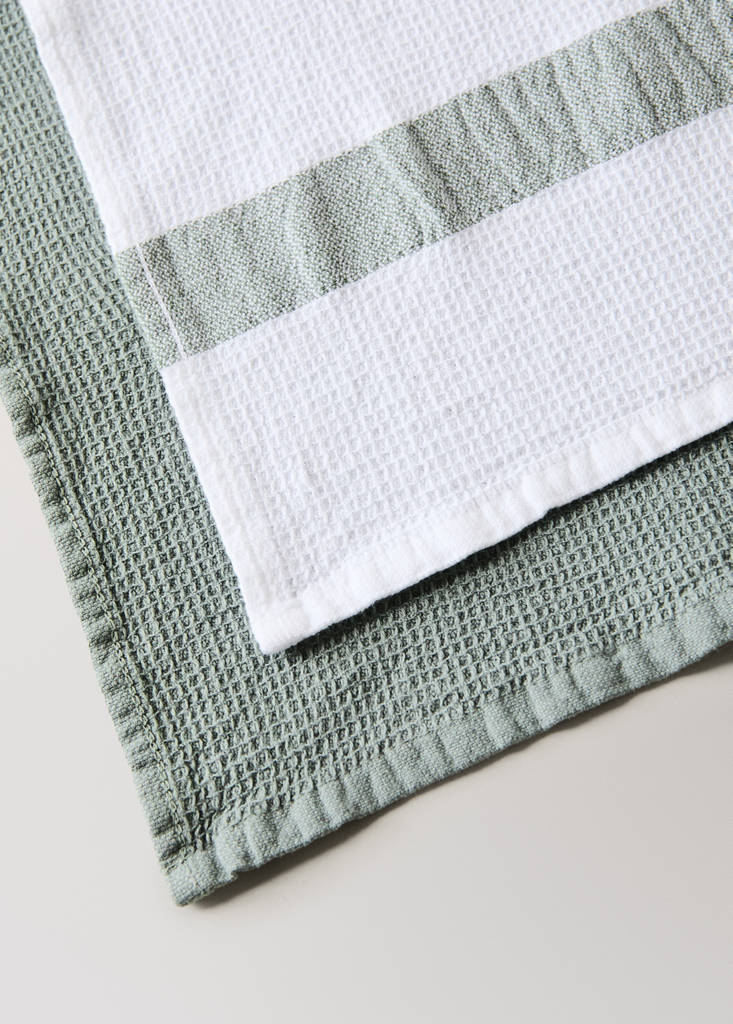 100% cotton waffle terry matching towels - thumbnail 3