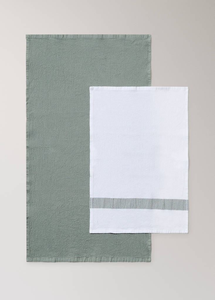 100% cotton waffle terry matching towels - thumbnail 5