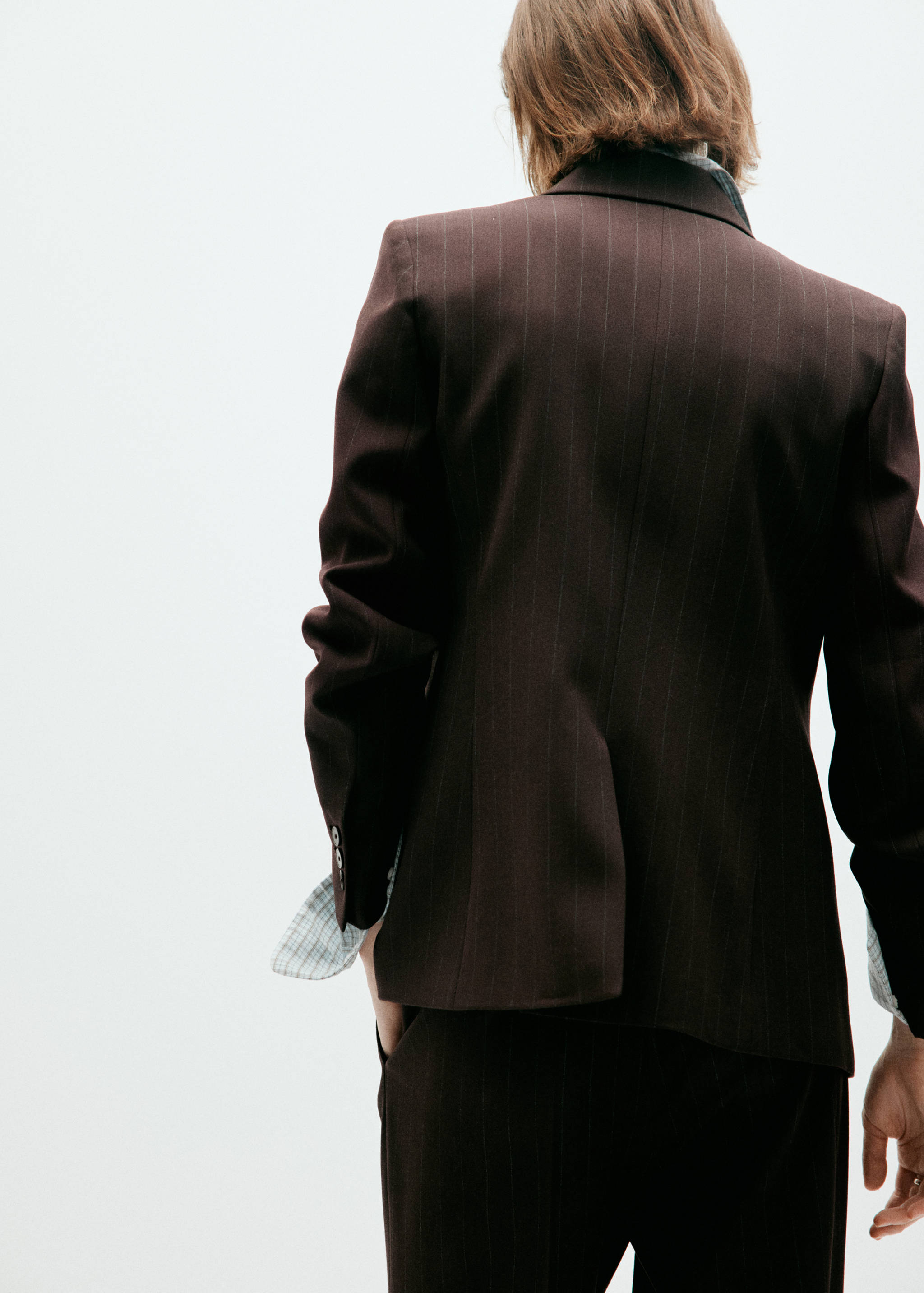 Blazer costume droit - Verso de l’article
