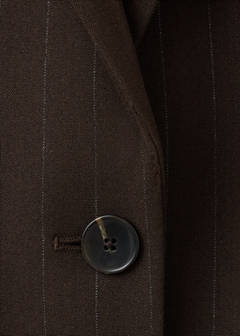 Straight-fit suit blazer — Brown 10