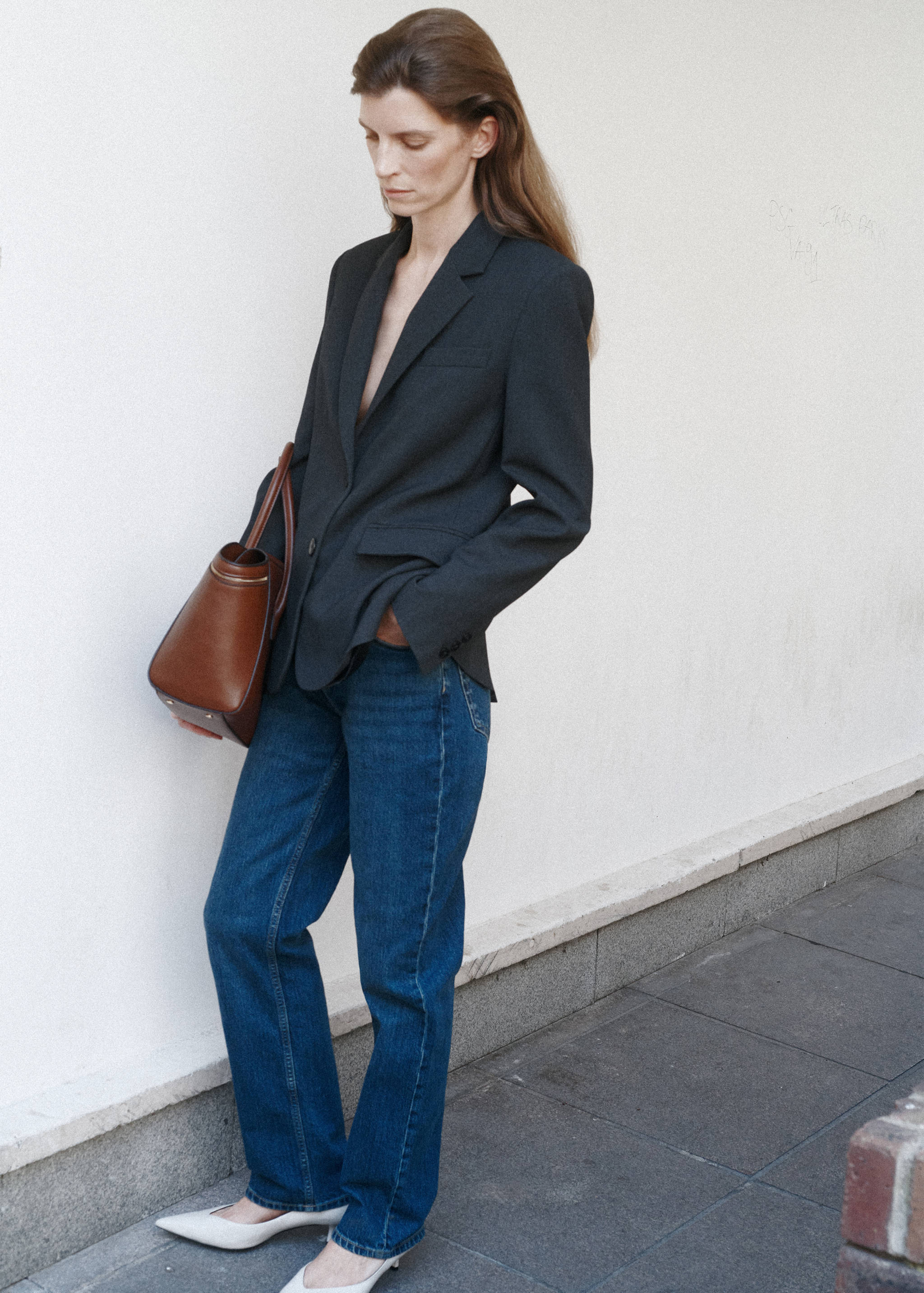 Straight-fit suit blazer - General plane