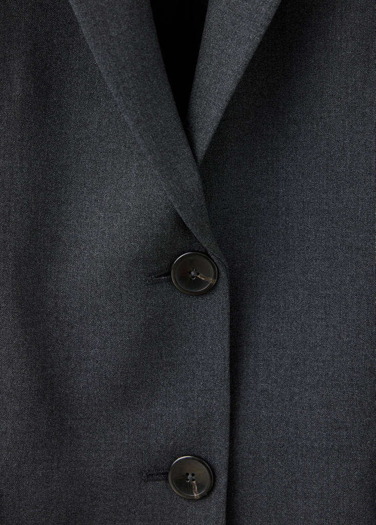 Straight-fit suit blazer — Grey