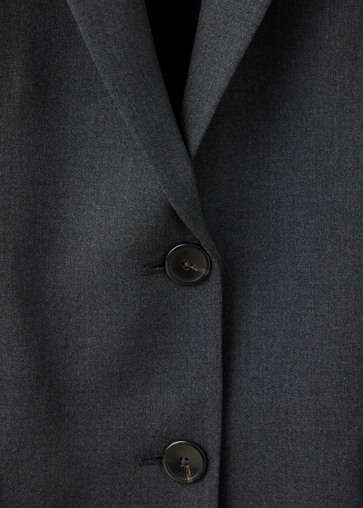 Straight-fit suit blazer — Grey