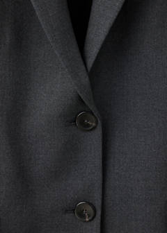 Straight-fit suit blazer — Grey 9