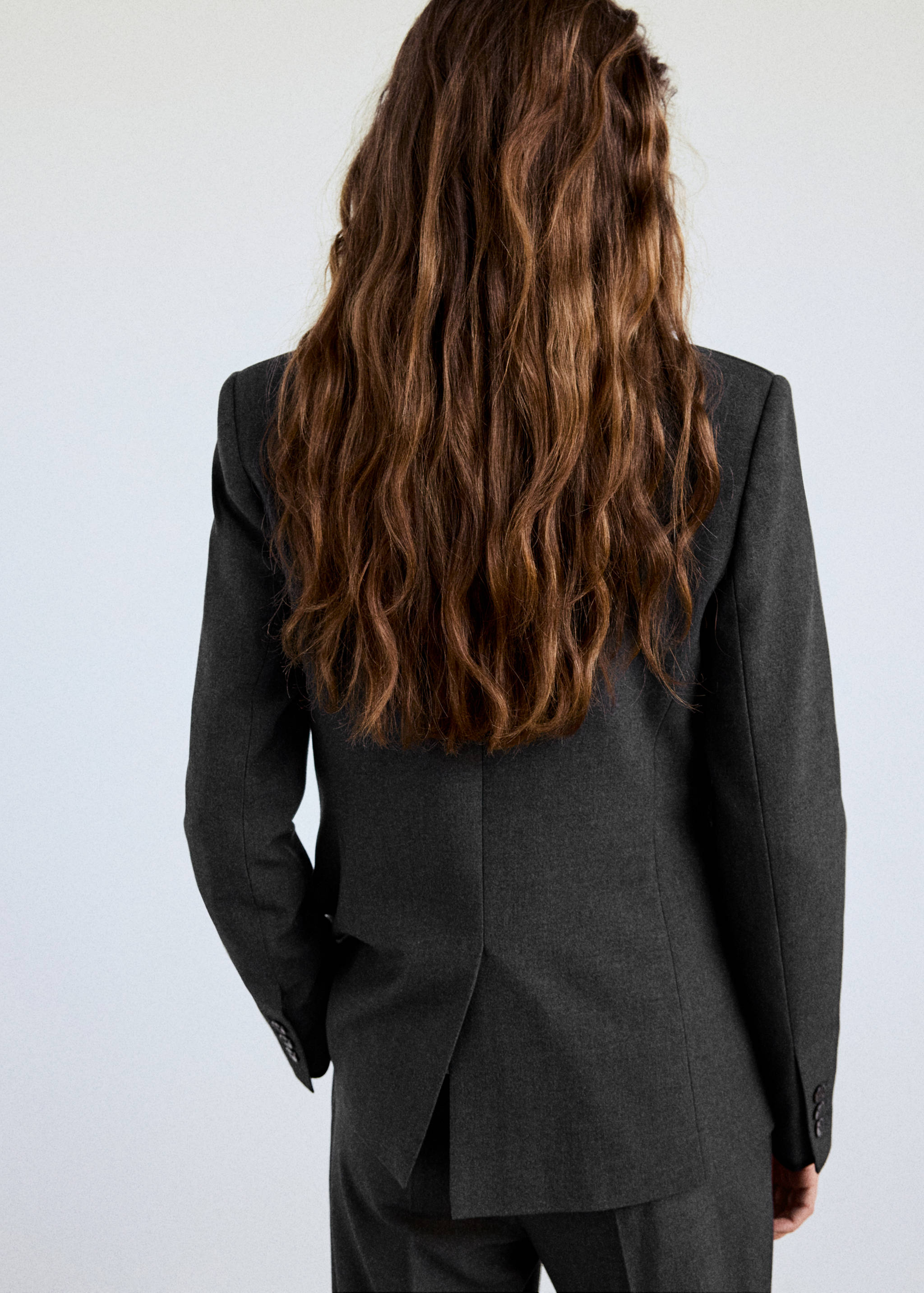 Blazer costume droit - Verso de l’article
