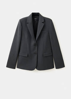 Straight-fit suit blazer — Grey 8
