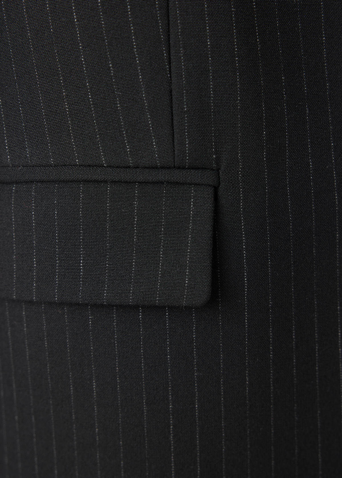 Straight-fit suit blazer — Black